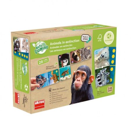 Natudomino des Animaux en Extinction | Jeu Éducatif Biodiversité 4-8 ans | LesMinis.fr