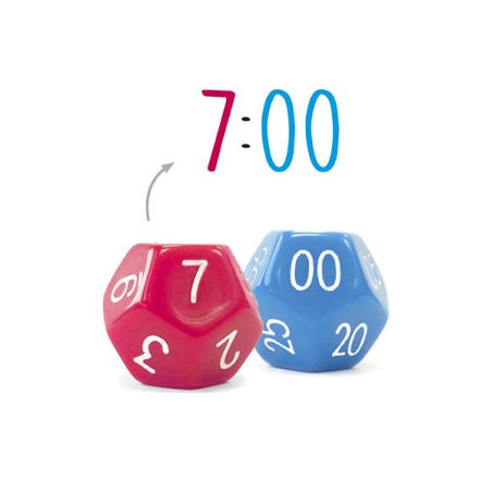 Set de Dés de l'Heure | Jeu Éducatif Apprentissage Temps 6-10 ans | LesMinis.fr