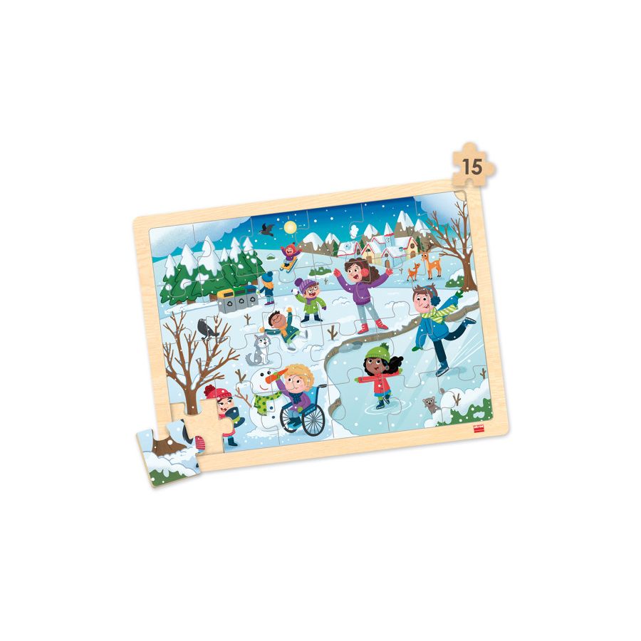Lot 4 Puzzles Les Quatre Saisons | Jeux Éducatifs Environnement 3-6 ans | LesMinis.fr