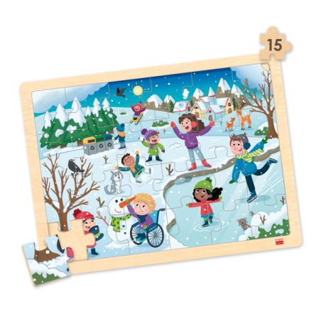 Lot 4 Puzzles Les Quatre Saisons | Jeux Éducatifs Environnement 3-6 ans | LesMinis.fr