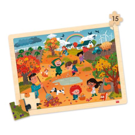Lot 4 Puzzles Les Quatre Saisons | Jeux Éducatifs Environnement 3-6 ans | LesMinis.fr