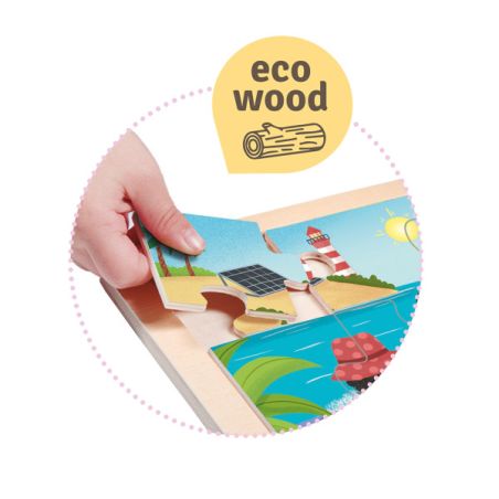 Lot 4 Puzzles Les Quatre Saisons | Jeux Éducatifs Environnement 3-6 ans | LesMinis.fr