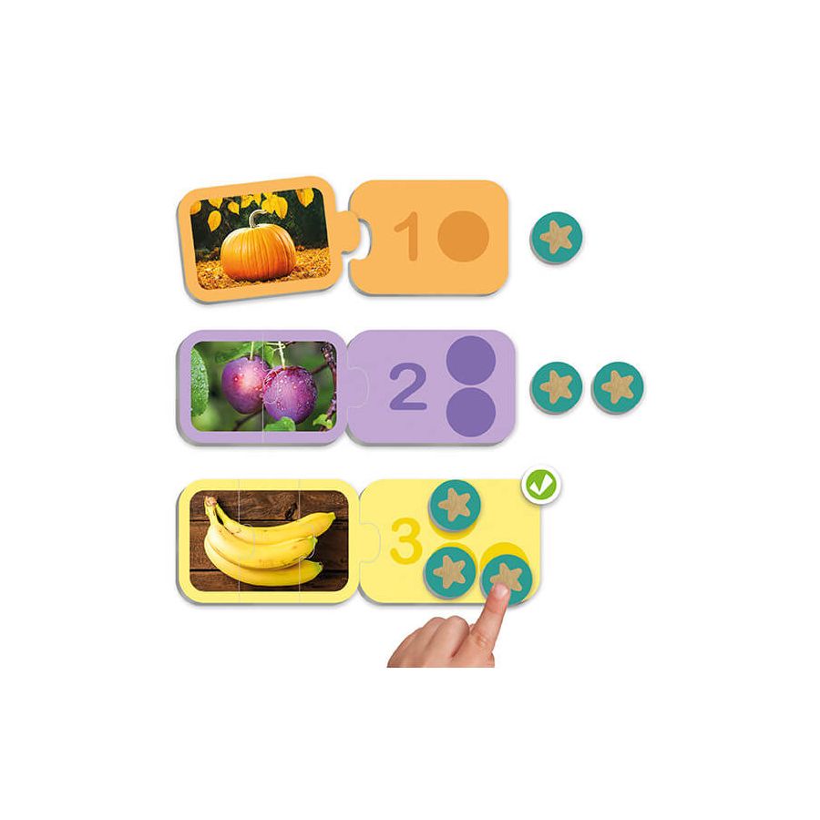 Compte et complète de 1 à 10 | Jeu éducatif numération enfant | LesMinis