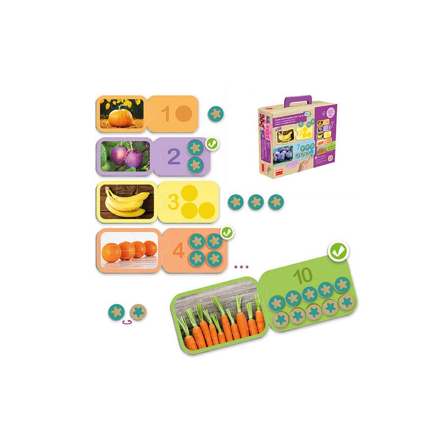 Compte et complète de 1 à 10 | Jeu éducatif numération enfant | LesMinis