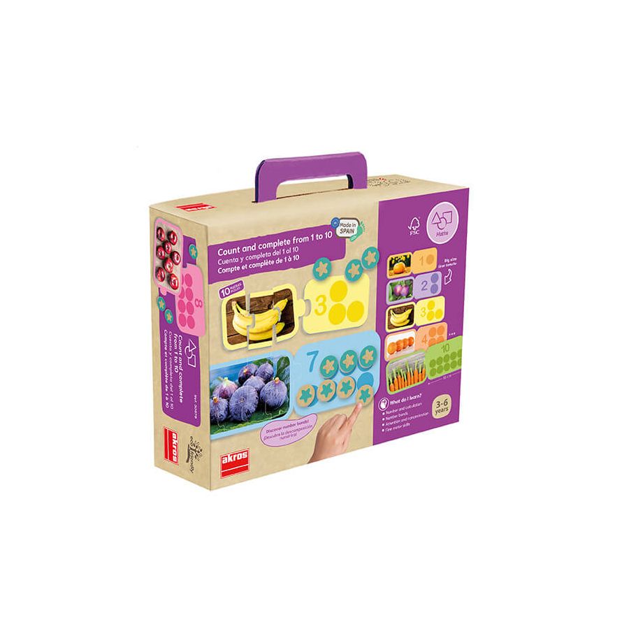 Compte et complète de 1 à 10 | Jeu éducatif numération enfant | LesMinis