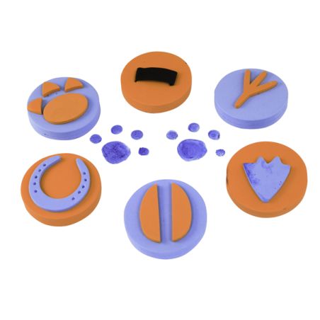 Tampons palmaires ergonomiques - Set de 6 empreintes animaux | Les Minis