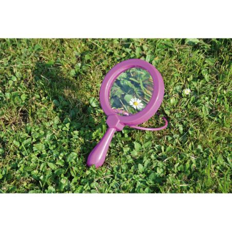 Loupe manuelle avec support grande 20,5 cm Ø 11,5 cm - Matériel Pédagogique - Sciences et découvertes