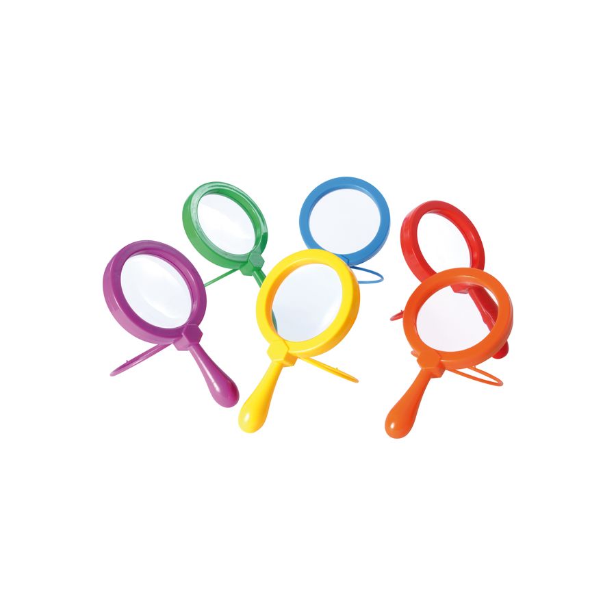 Loupe manuelle avec support grande 20,5 cm Ø 11,5 cm - Matériel Pédagogique - Sciences et découvertes