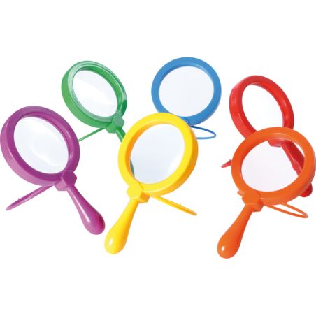 Loupe manuelle avec support grande 20,5 cm Ø 11,5 cm - Matériel Pédagogique - Sciences et découvertes