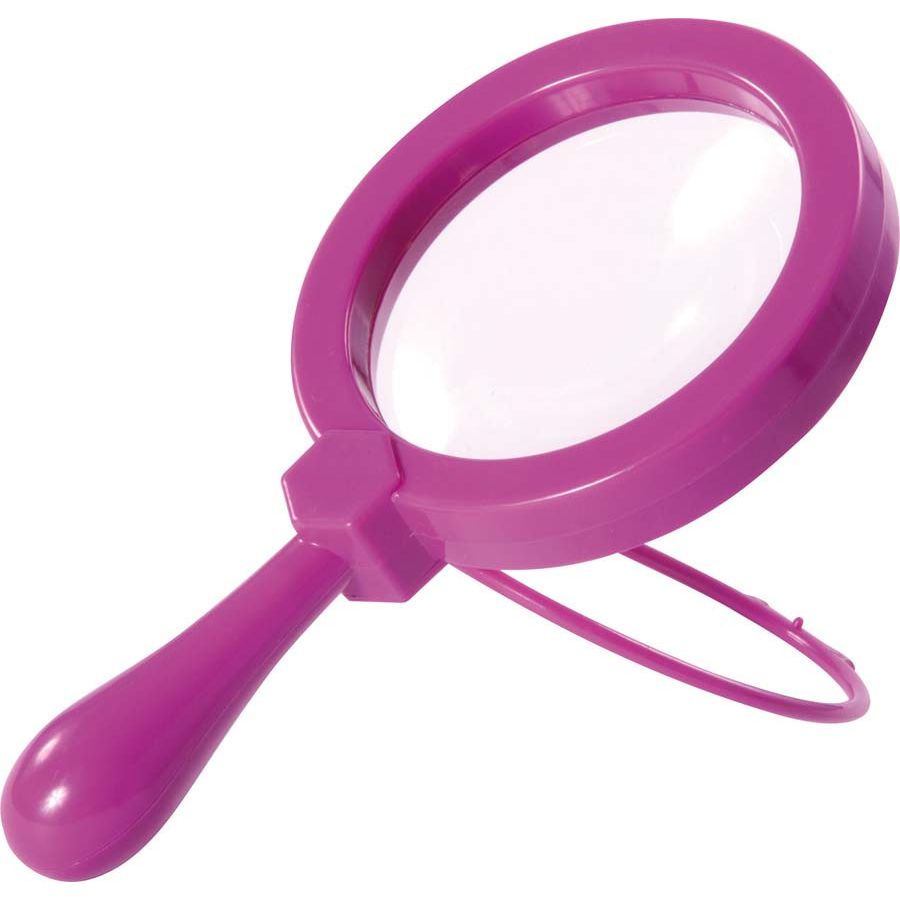 Loupe manuelle avec support grande 20,5 cm Ø 11,5 cm - Matériel Pédagogique - Sciences et découvertes