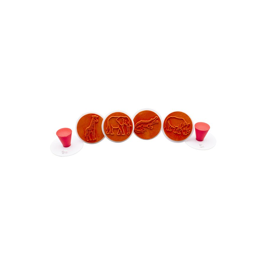 Tampon animaux du zoo – Lot de 6 - Matériel Pédagogique - Fourniture et activités manuelles