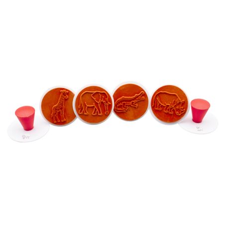 Tampon animaux du zoo – Lot de 6 - Matériel Pédagogique - Fourniture et activités manuelles
