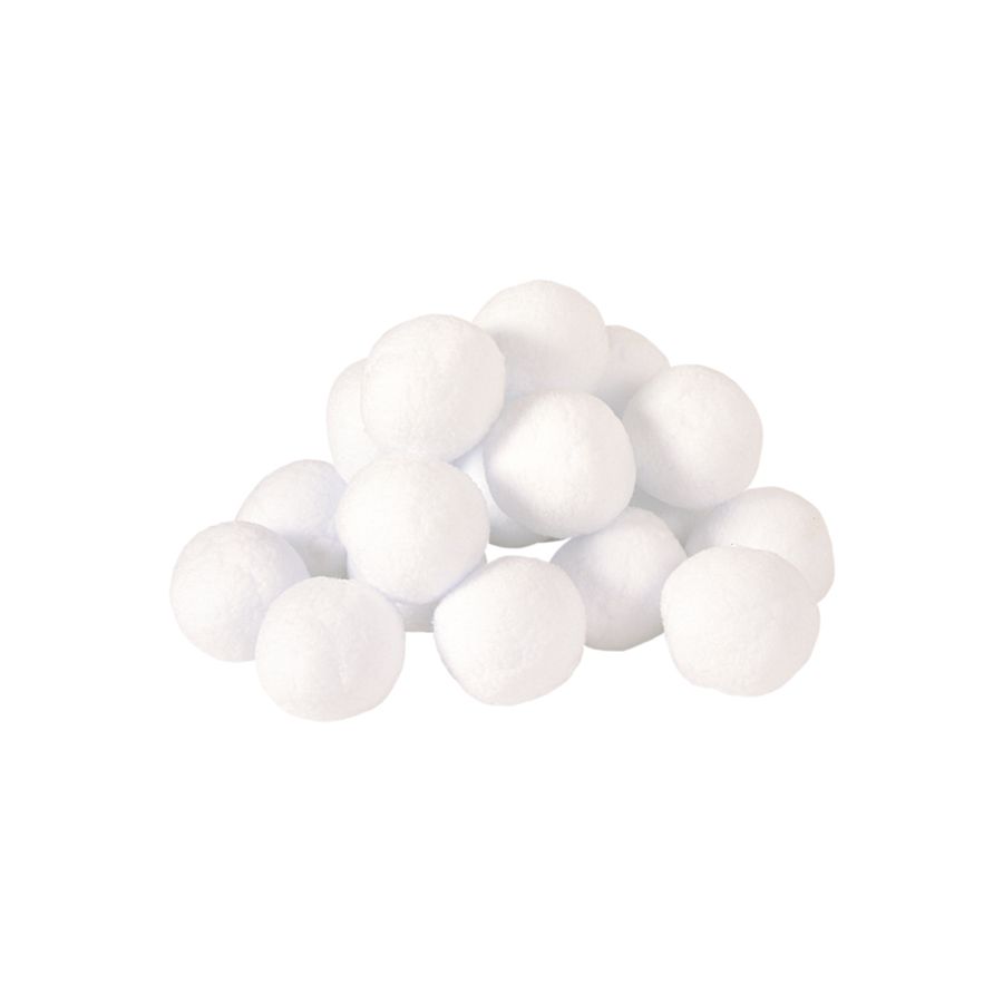 Set de 20 Fausses Boules de Neige Douces et Sécurisées pour Bacs Sensoriels et Jeux