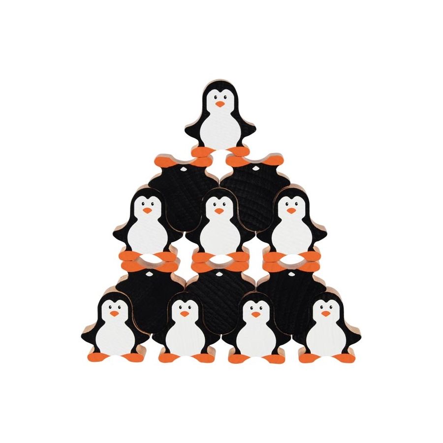 Jeu d'adresse, les pingouins - Jeu en bois Goki 58683