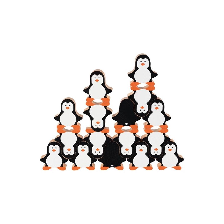 Jeu d'adresse, les pingouins - Jeu en bois Goki 58683