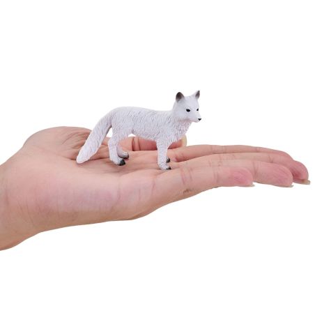 Figurine Renard Arctique MOJO - Canidé Polaire Réaliste | Collection Faune Nordique