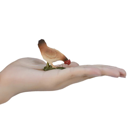 Figurine Poule mangeant - Mojo 387053 | Matériel pédagogique | Enrichissement Montessori