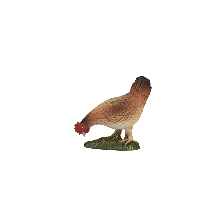 Figurine Poule mangeant - Mojo 387053 | Matériel pédagogique | Enrichissement Montessori
