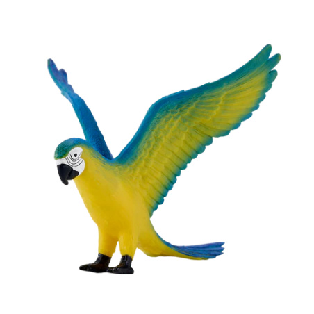 Figurine Ara Bleu MOJO - Perroquet Exotique Détaillé | Collection Oiseaux Tropicaux
