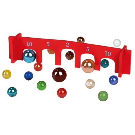 Jeu de Billes Classique Moses - Jeu de Tir Traditionnel avec Arche en Bois