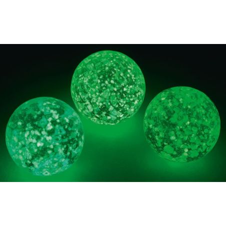Billes Clair de Lune Phosphorescentes - Set de 3 Billes en Verre Brillant dans le Noir