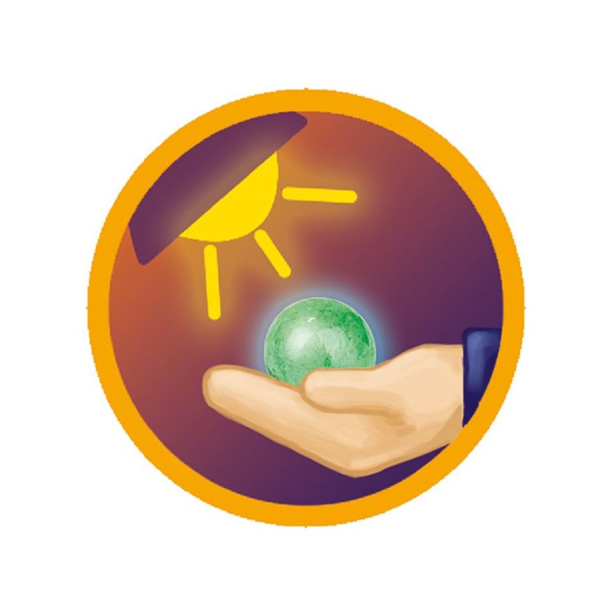 Billes Clair de Lune Phosphorescentes - Set de 3 Billes en Verre Brillant dans le Noir