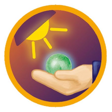 Billes Clair de Lune Phosphorescentes - Set de 3 Billes en Verre Brillant dans le Noir