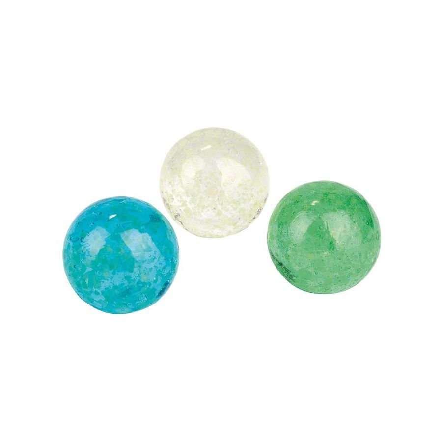 Billes Clair de Lune Phosphorescentes - Set de 3 Billes en Verre Brillant dans le Noir