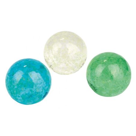 Billes Clair de Lune Phosphorescentes - Set de 3 Billes en Verre Brillant dans le Noir