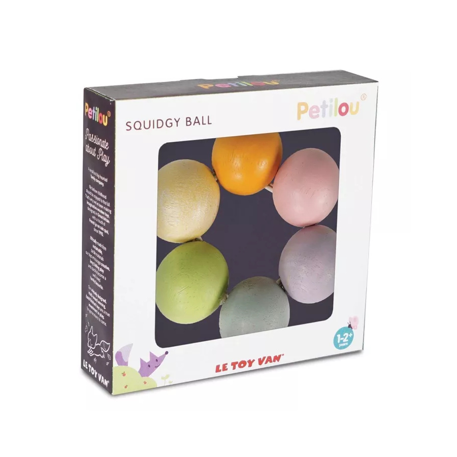 Hochet Anneau de Perles en Bois Le Toy Van - Jouet Montessori d'Éveil Sensoriel Naturel pour Bébé dès la Naissance