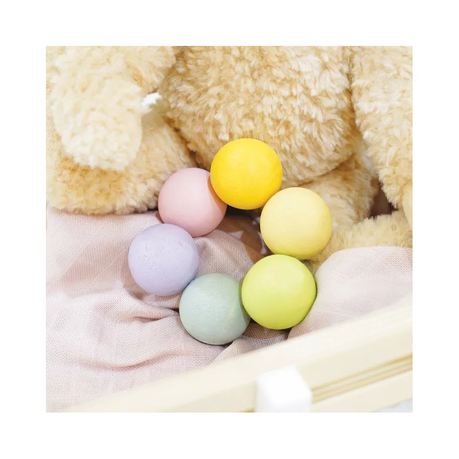 Hochet Anneau de Perles en Bois Le Toy Van - Jouet Montessori d'Éveil Sensoriel Naturel pour Bébé dès la Naissance
