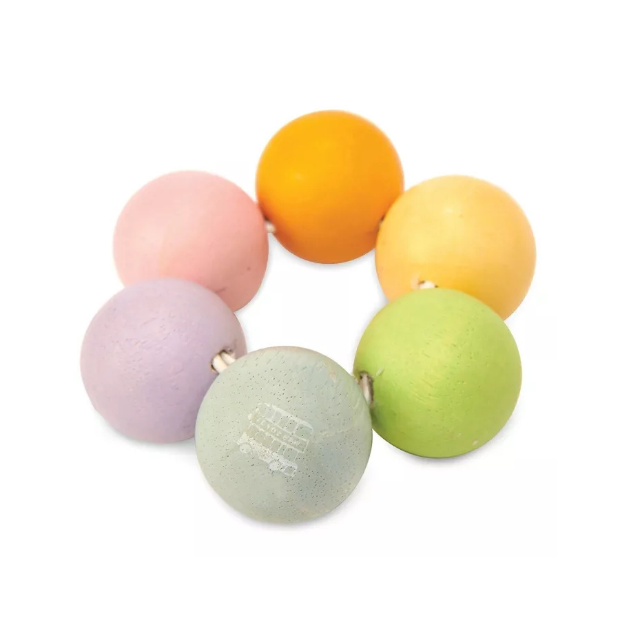 Hochet Anneau de Perles en Bois Le Toy Van - Jouet Montessori d'Éveil Sensoriel Naturel pour Bébé dès la Naissance