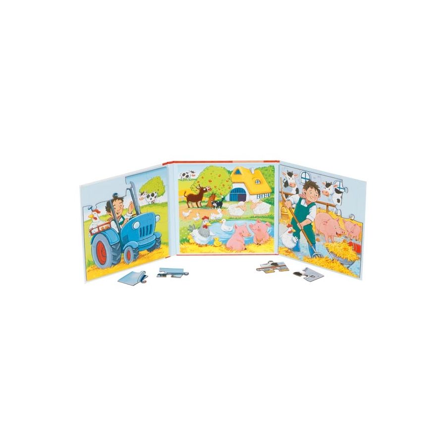Livre Puzzle Magnétique Ferme | Jeu Éducatif Enfant 3+ | LesMinis