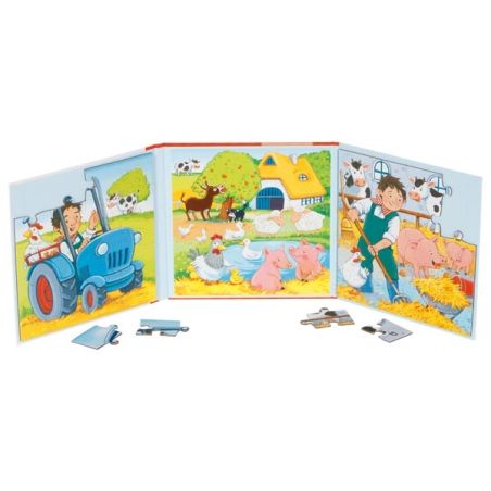 Livre Puzzle Magnétique Ferme | Jeu Éducatif Enfant 3+ | LesMinis