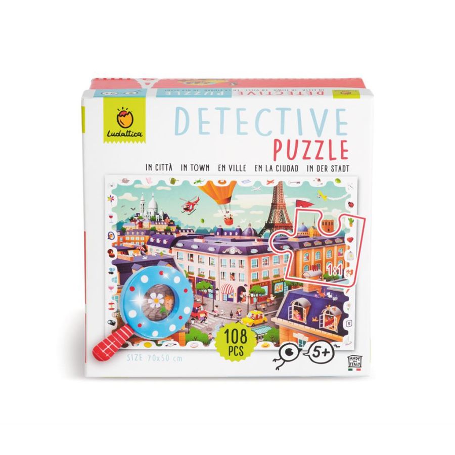 Puzzle Détective Ludattica "En Ville" | Jeu d'Observation 5+ ans