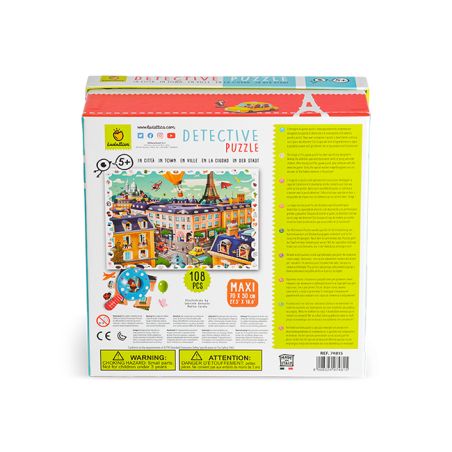 Puzzle Détective Ludattica "En Ville" | Jeu d'Observation 5+ ans