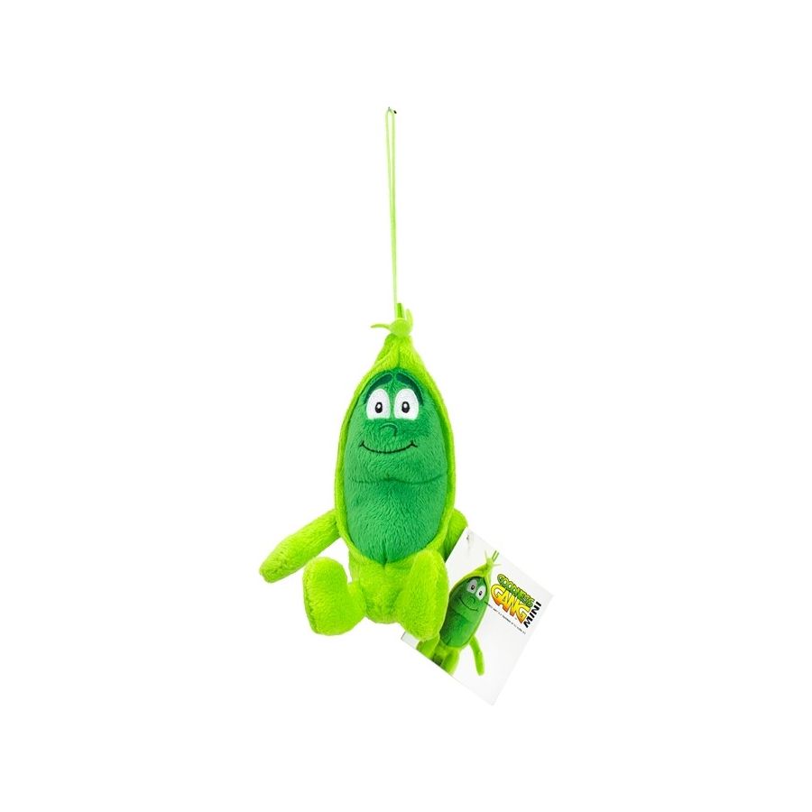 Peluche Pois Gourmand 16cm pour Enfants | Souriante et Verte
