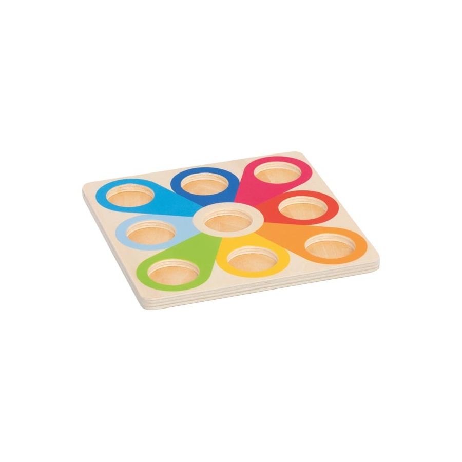 Pyramide Montessori Bois | Jeu Tri et Empilage 14 Boules | Motricité Fine 12m+