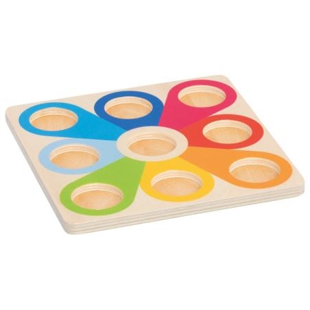 Pyramide Montessori Bois | Jeu Tri et Empilage 14 Boules | Motricité Fine 12m+