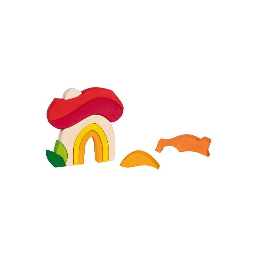 Maison Champignon Goki Evolution | Jeu Libre en Bois | Construction 3+