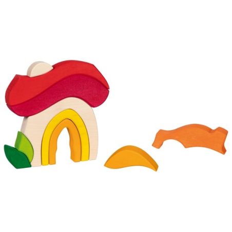 Maison Champignon Goki Evolution | Jeu Libre en Bois | Construction 3+