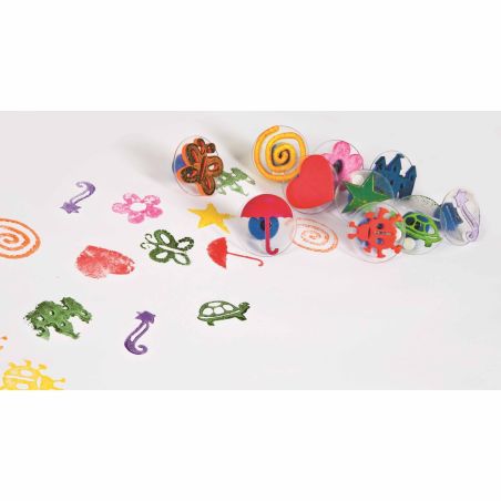Tampons fantaisie 1 10 pièces  - Fournitures scolaires et bureau