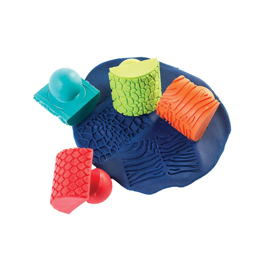Tampons à bascule Animaux Roche - Set de 4 | Activités Créatives Enfants