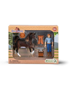 Coffret Maréchal-Ferrant CollectA 84277 | Jeu Écurie Miniature