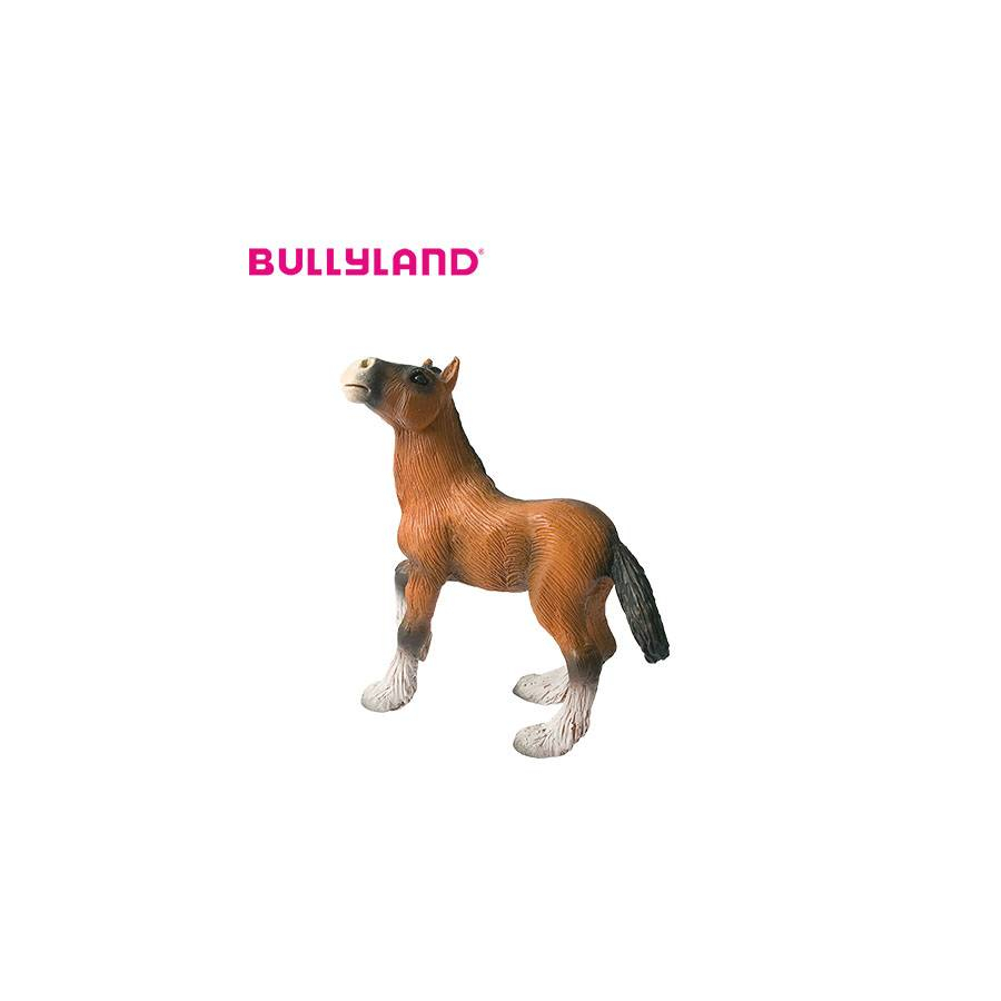 Figurine Poulain Shire Bullyland 62665 | Jeune Cheval Alezan