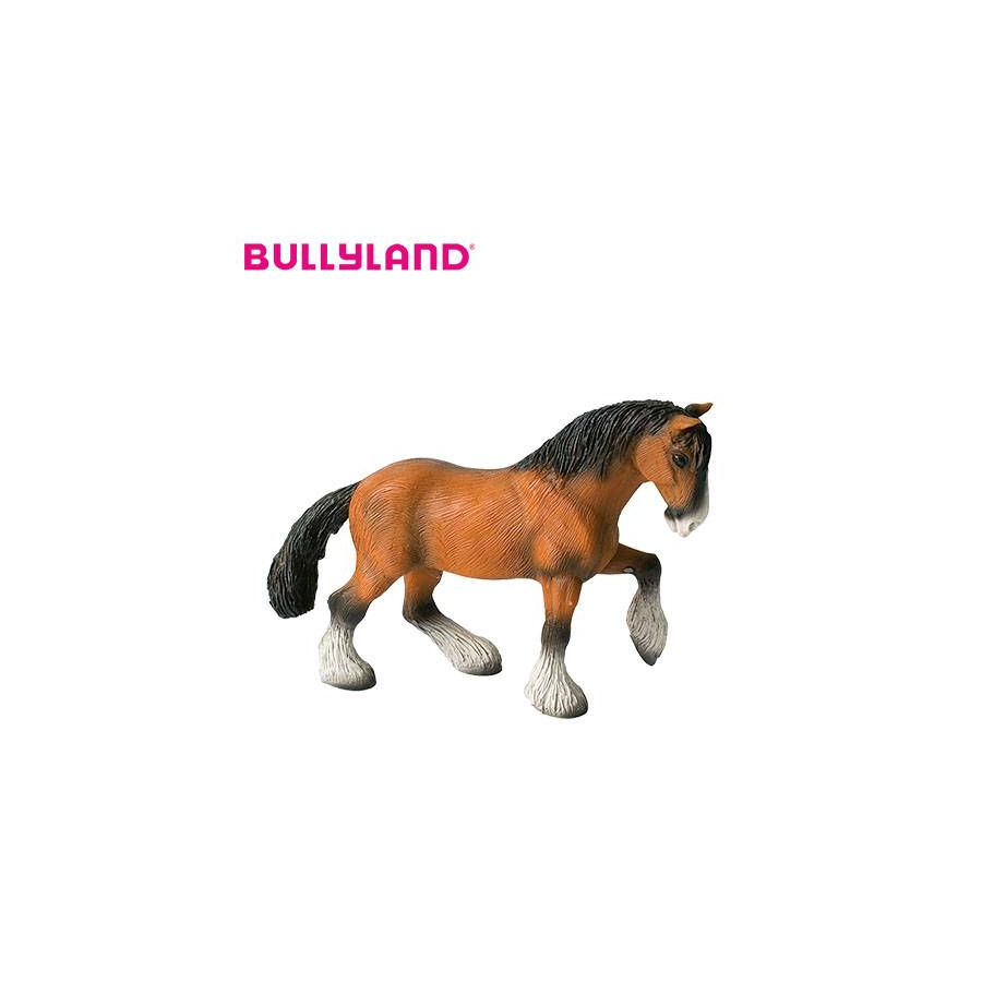 Figurine Hongre Shire Bullyland | Cheval Alezan Trait