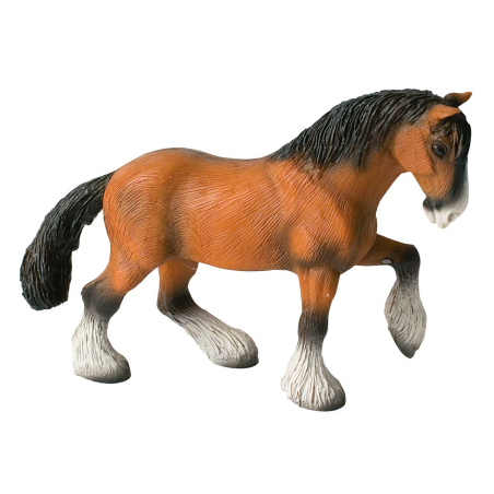 Figurine Hongre Shire Bullyland | Cheval Alezan Trait