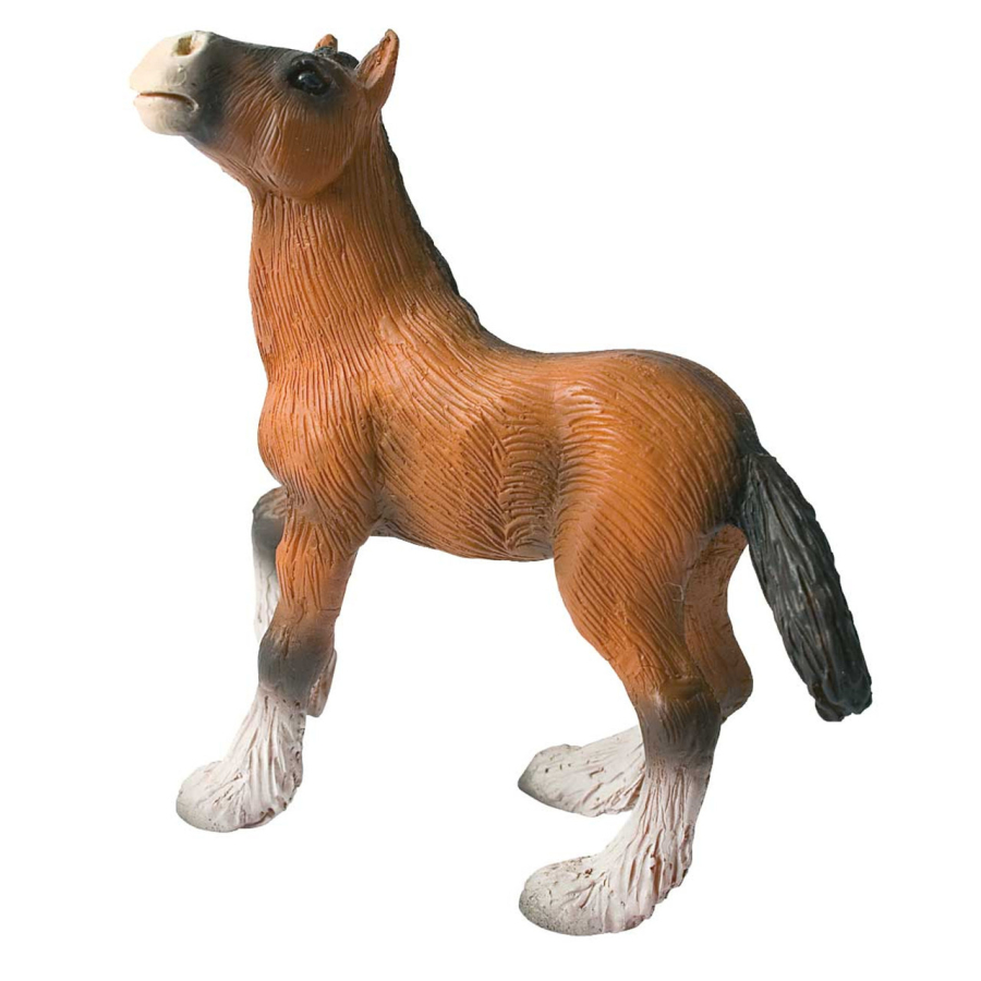 Figurine Poulain Shire Bullyland 62665 | Jeune Cheval Alezan