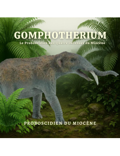 Figurine Gomphotherium CollectA 88828 - Éléphant à 4 défenses 2