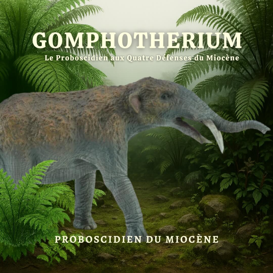 Figurine Gomphotherium CollectA 88828 - Éléphant à 4 défenses